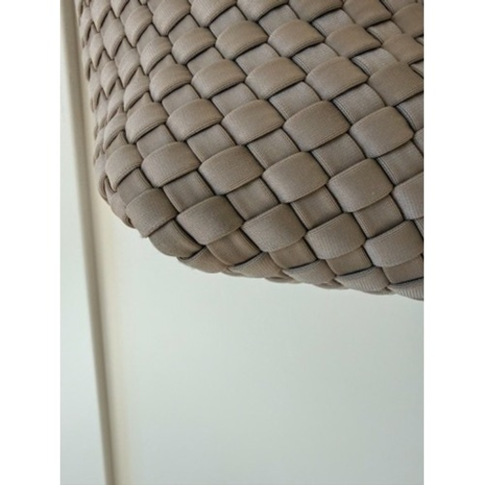 Naghedi St. Barths Medium Tote Bag Taupe Woven Neoprene Handbag - Picture 4 of 10